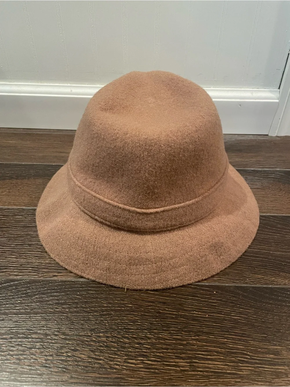 Kangol Wool Gaffer Trilby Fedora Hat Old Money Vintage Unisex in Tan XXL